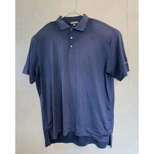 Peter Millar Shirt Mens L‎ Summer Comfort Polo Golf Blue Casual Short Sleeve